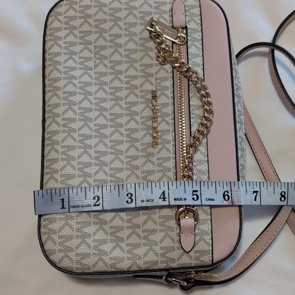 NWT Michael Kors Jet set travel large logo crossbody - Picture 10 of 12